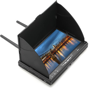 LCD5802D 5,8G 40CH 7-дюймовый Raceband FPV монитор 800x480 с видеорегистратором Встроенный аккумулятор видео экран для FPV Multicopte - Product Image 1