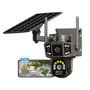 V380 Pro PTZ 4G Solar <strong>Security</strong> Camera <strong>System</strong> Wireless Outdoor <strong>Motion</strong> <strong>Detection</strong> 360 Degree Rotation H.265 Wifi Wireless Camera - Product Image 2