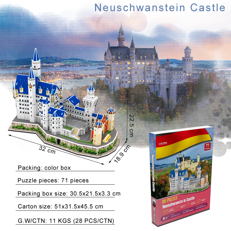 A0120 Château de Neuschwanstein 2,8 $