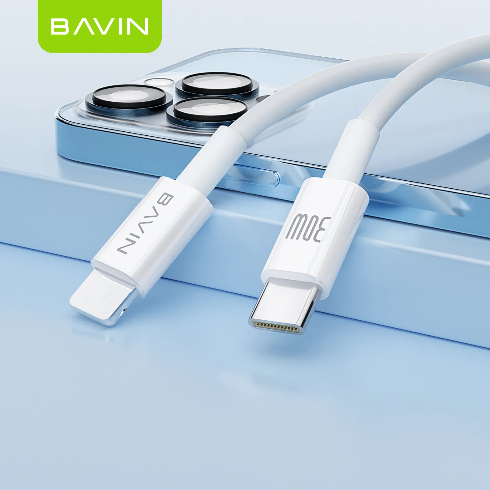 BAVIN CB274 30WPD急速充電転送携帯電話USB-C Usb電源データケーブル