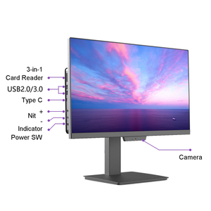 Oficina de negocios todo en uno de 23,8 pulgadas Base fija desmontable rápida Monoblock Aio Computadora de escritorio PC todo en uno - Product Image 1