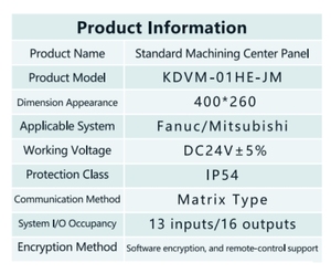 タッチスクリーンCNC数値制御機械加工キーボード400*260 fanuc CNC機械コントロールパネル - Product Image 2