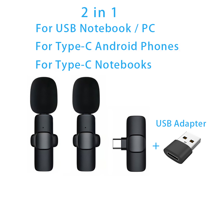 Type-C สำหรับ Android(2Mic)+ อะแดปเตอร์ USB