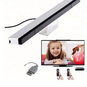 <strong>USB</strong> Plug Sensor Bar Wired IR Signal Ray Receivers Replacement for Nintendo Wii Remote Game Accessories