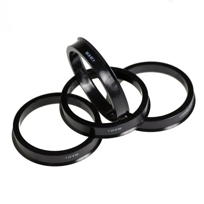 Anello per mozzo ruota in plastica nera centrati anelli mozzo per Audi parti cerchione ruota anello pneumatico per Mercedes 70.1, 69.1, 68.1, 67.1, 66.6mm