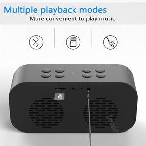 Altavoz Bluetooth AFK con reloj despertador, Corporación de publicidad promocional para el hogar, regalos, reloj de escritorio con pantalla LED y alarma dual - Product Image 4