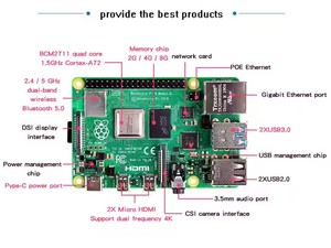 Hochwertiges Original Raspberry Pi 4 Modell B 2GB 4GB 8GB RAM Development Board Kit mit Ladegerät - Product Image 5