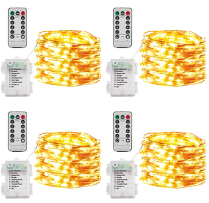 <strong>Remote</strong> Control Copper Wire <strong>Light</strong> <strong>String</strong> Waterproof 3AA Battery Box 10 Meters 100 <strong>Lights</strong> Christmas Led Decorative <strong>Light</strong> <strong>String</strong> - Product Image 2