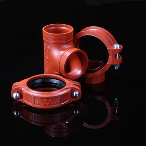 Jianzhi消火溝付きエルボーメカニカルティーRAL3000ダクタイル鋳鉄管継手フレキシブルカップリング溝付きカップリング - Product Image 3