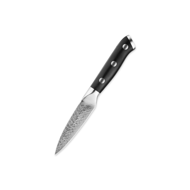 Cuchillo de fruta negro de 3,5 pulgadas