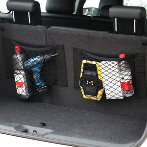 車のトランク収納用のマルチサイズオプションの弾性マジック接着メッシュカーゴネット - Product Image 6