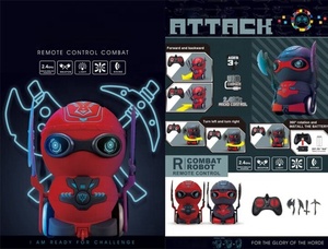 RC Battle Robot Ninja juguete con luz sonido Control remoto lucha Assassin Robot para niños figura de acción de dibujos animados interactiva - Product Image 6