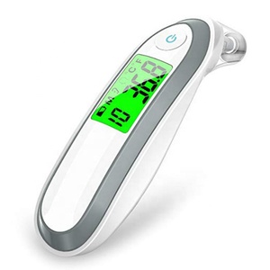 Termómetro para la frente del oído para bebés y adultos, pantalla LCD con alarma de fiebre y función de memoria, Ideal para toda la familia y la Oficina, fácil de usar