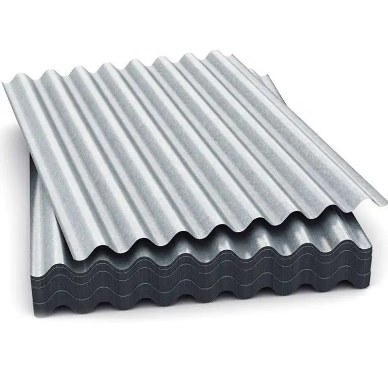 Hojas de techo de placa de acero corrugado galvanizado tipo arco/hoja de techo de chapa corrugada galvanizada