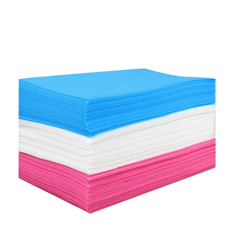 Hotel Bed Non Woven Facial  Bedsheet Luxury White Bedding Set Disposable Bed Sheet Set