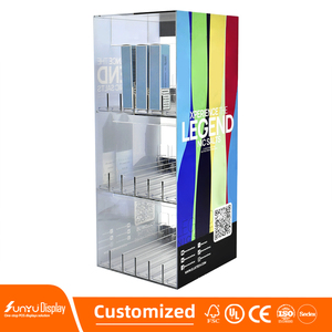 Hiện đại Acrylic Atomizer tủ trưng bày với đèn LED tùy chỉnh nhà máy lưu trữ cho cửa hàng khói thuốc lá - Product Image 4