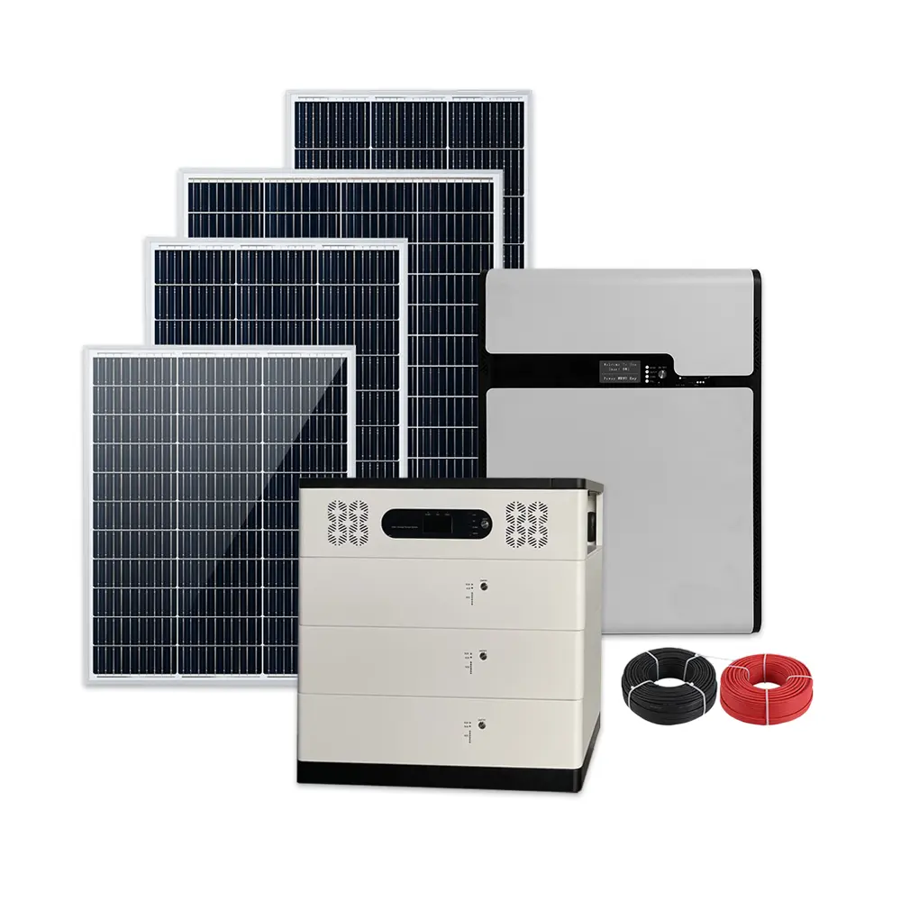 Hoàn chỉnh năng lượng mặt trời hệ thống cho nhà năng lượng mặt trời sản phẩm năng lượng 15KW chúng tôi hệ thống lai pin lithium Ess