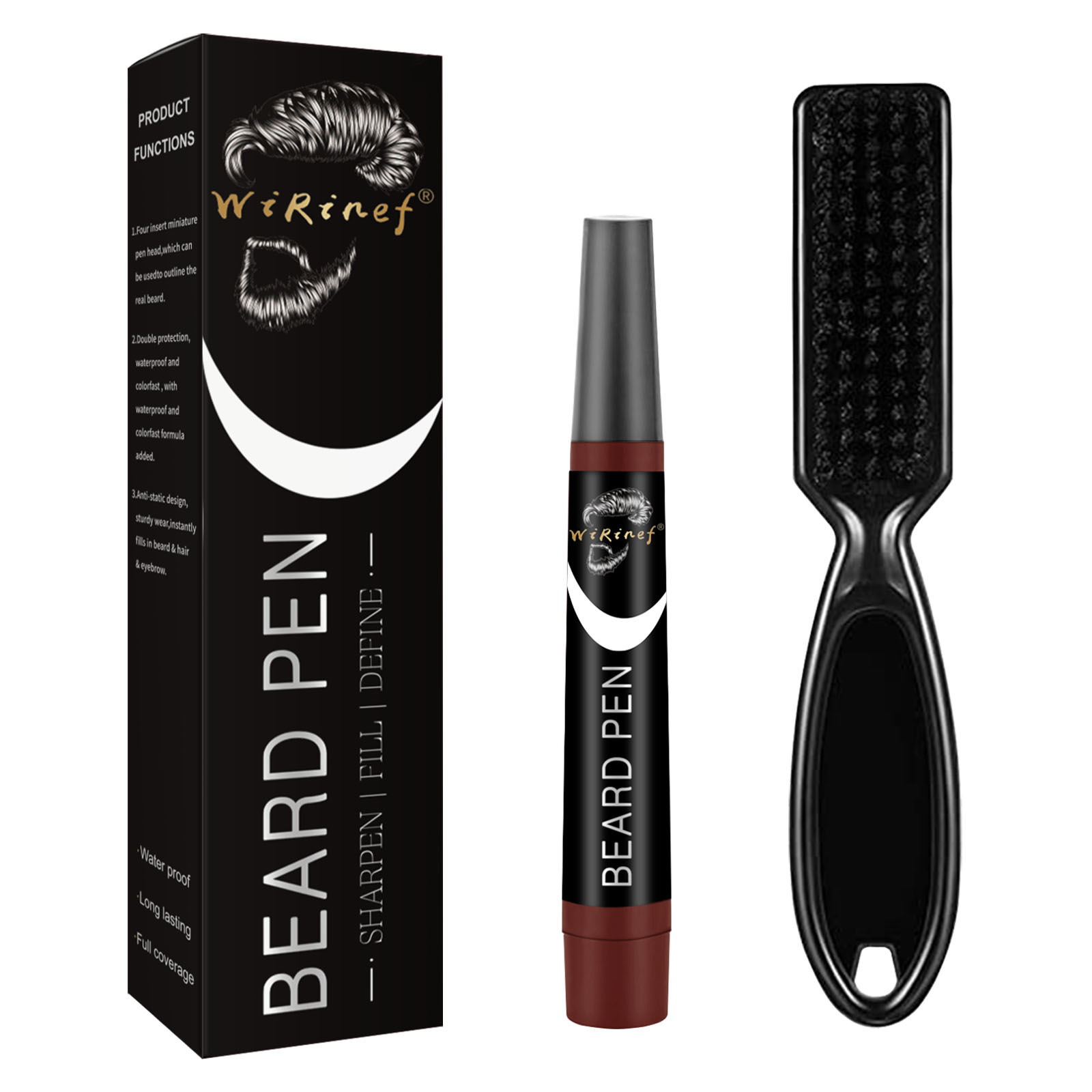 pinceau à barbe marron