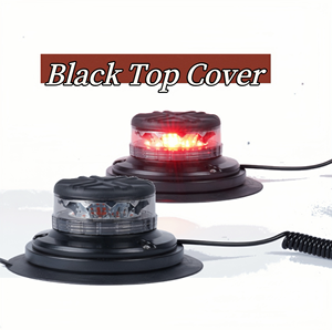 ไฟสัญญาณฉุกเฉิน LED 10ฟังก์ชันฐานแม่เหล็กที่แข็งแรงตัวดูดขนาดใหญ่สีแดง - Product Image 2