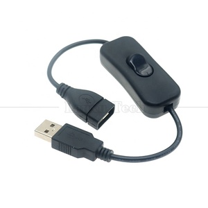 Raspberry Pi用の電源オンオフコントローラーオス-メスUSB2.0タイプAスイッチケーブル - Product Image 1