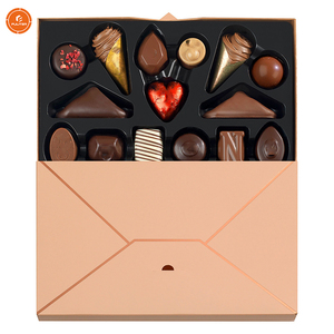 Ribbon <strong>Bow</strong> With <strong>Elastic</strong> <strong>Loop</strong> for Chocolate Box Date <strong>Custom</strong> Ramadan Gift Luxury Box Chocolate Packaging - Product Image 6