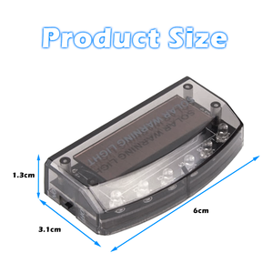 6 LED Car Alarm Warning Light Solar Power Simulated Security Anti-Theft Flashing Light Car Burglar Alarm Light - Product Image 4