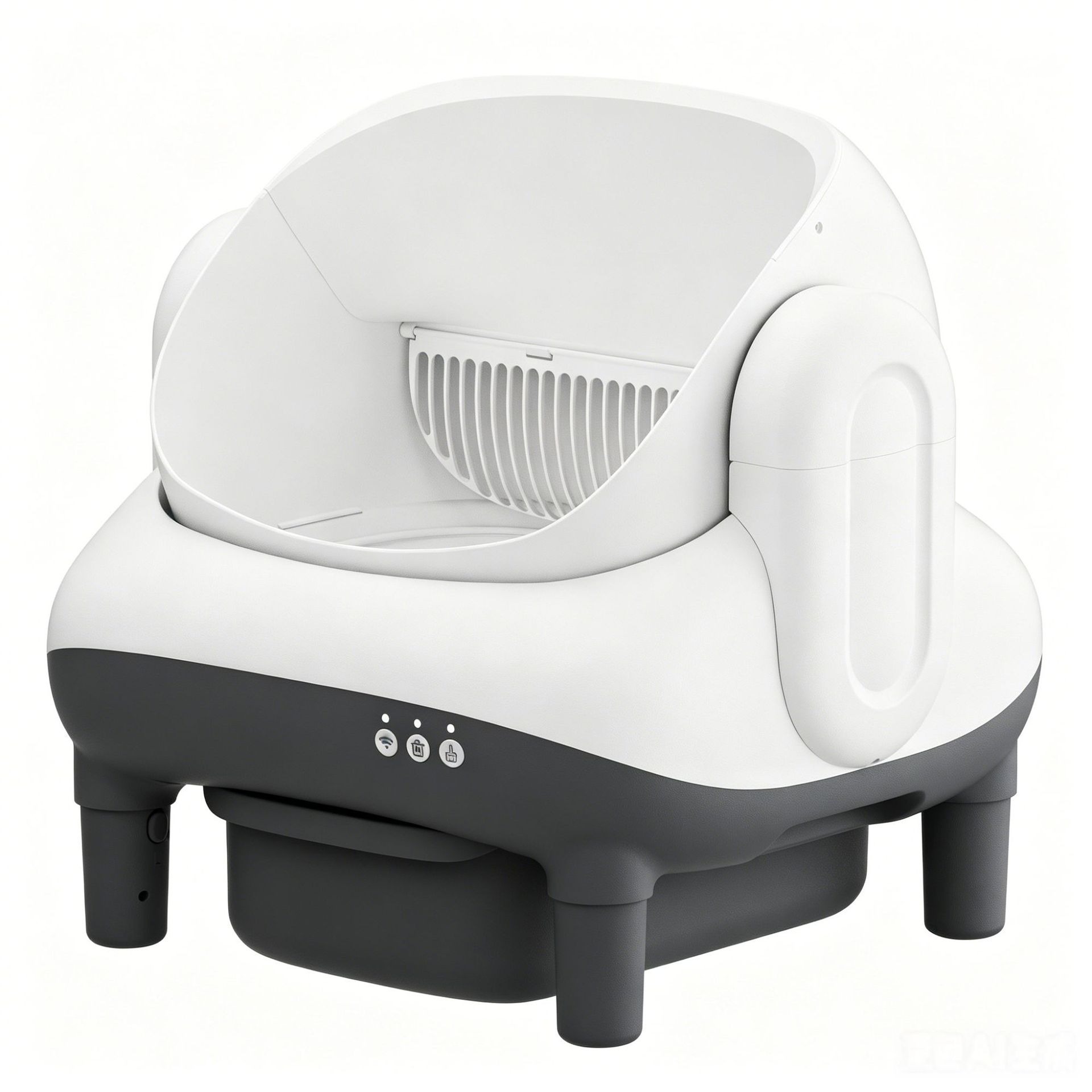 5550665 cm lettiera intelligente per gatti aperta da 76L - bianco/grigio