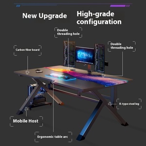 Material de placa de escritorio de ordenador de e-sports moderno Simple para estudio de estudiantes u oficina en casa mesa de trabajo de dormitorio moderno - Product Image 2