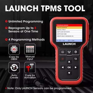 LAUNCH CRT 5011X TPMS Relearn Tool 315MHz 433MHz Tire Pressure Sensor <strong>Programing</strong> OBD2 Scanner TPMS Diagnostic Tools - Product Image 4