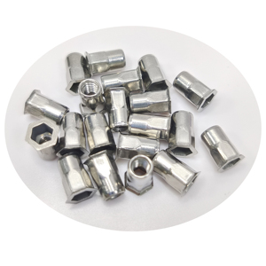Paslanmaz çelik 304 düz kafa iç ve dış yarım altıgen perçin fındık - Product Image 2