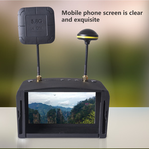 LS-800D Video gözlüğü 5.8G, 40CH görüntü aktarımı ve 5 inç DVR kayıtları FPV uzaktan kumandası alır. - Product Image 6