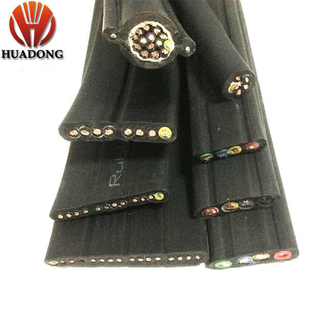 Submersible Oil Pump Submersible Motor Flat Cable Polypropylene Insulation Copper Conductors Armored with Galvanized Steel Strip