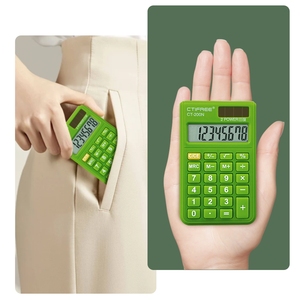 Mini calculadora Digital de escritorio con pantalla LCD de 8 dígitos, tamaño de bolsillo, suministros escolares para oficina y negocios - Product Image 6