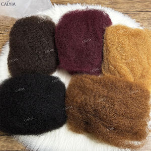 1 paquete 50g _ PC cabello humano trenzado Calyia Afro Kinky cabello humano a granel para trenzar extensiones 12-22 pulgadas cabello brasileño - Product Image 2