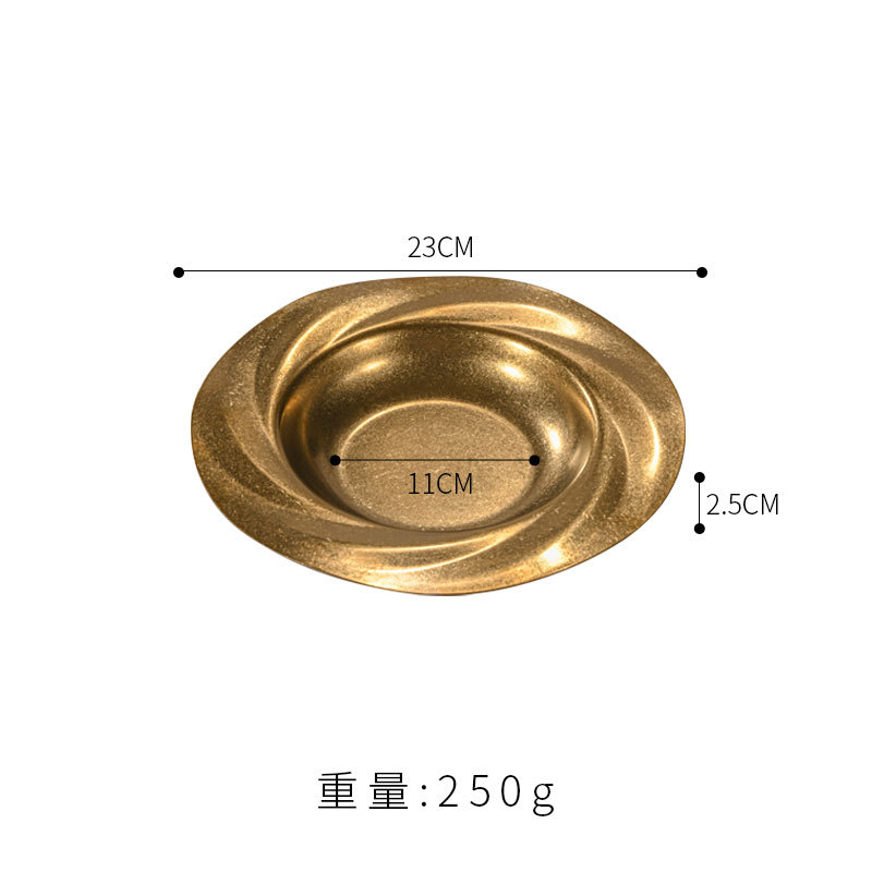 23cm Cyclone Tray (Vintage Gold)