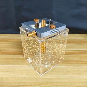 厂家批发高品质可定制大尺寸金色水烟定制亚克力水烟带镜子技术 - Product Image 5