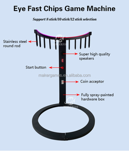 निर्माता फास्ट प्रतिक्रिया चुनौती कैच स्टिक गेम मेटल सिक्का <span class=keywords><strong>6</strong></span> साल के आर्केड आंखों के लिए फास्ट चिप्स गेम मशीन - Product Image 4