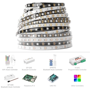 Рассеянные светодиодные полосы RGB 5050 SMD 12 В 4PIN WS2812B высокой яркости - Product Image 5