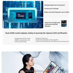 Yeni orijinal 2-in-1 dizüstü Lenovo YOGA kitap 9i inter çekirdek i7-1355U 16GB 1TB OLED 13.3-inç 2.8K çift ekran 360 ° dizüstü çevirin - Product Image 4