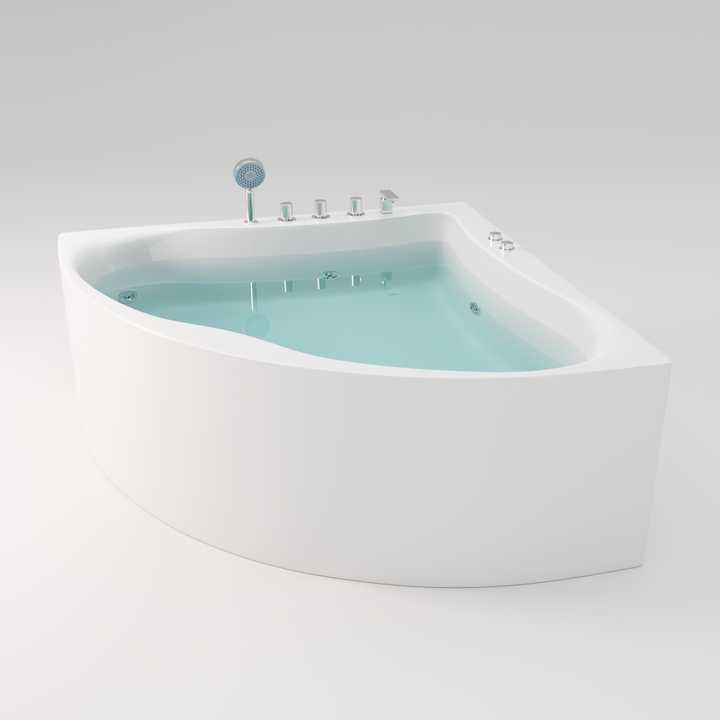 Enjoyable and Relaxed  Acrylic Whirlpool Massage Bathtub