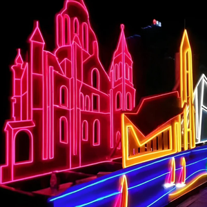 Material de Férias Personalizado <span class=keywords><strong>LED</strong></span> Neon Flex <span class=keywords><strong>WS2811</strong></span> <span class=keywords><strong>Pixel</strong></span> Inteligente RGB 24V IP68 Impermeável Ideal para Bar & Club Iluminação - Product Image 4