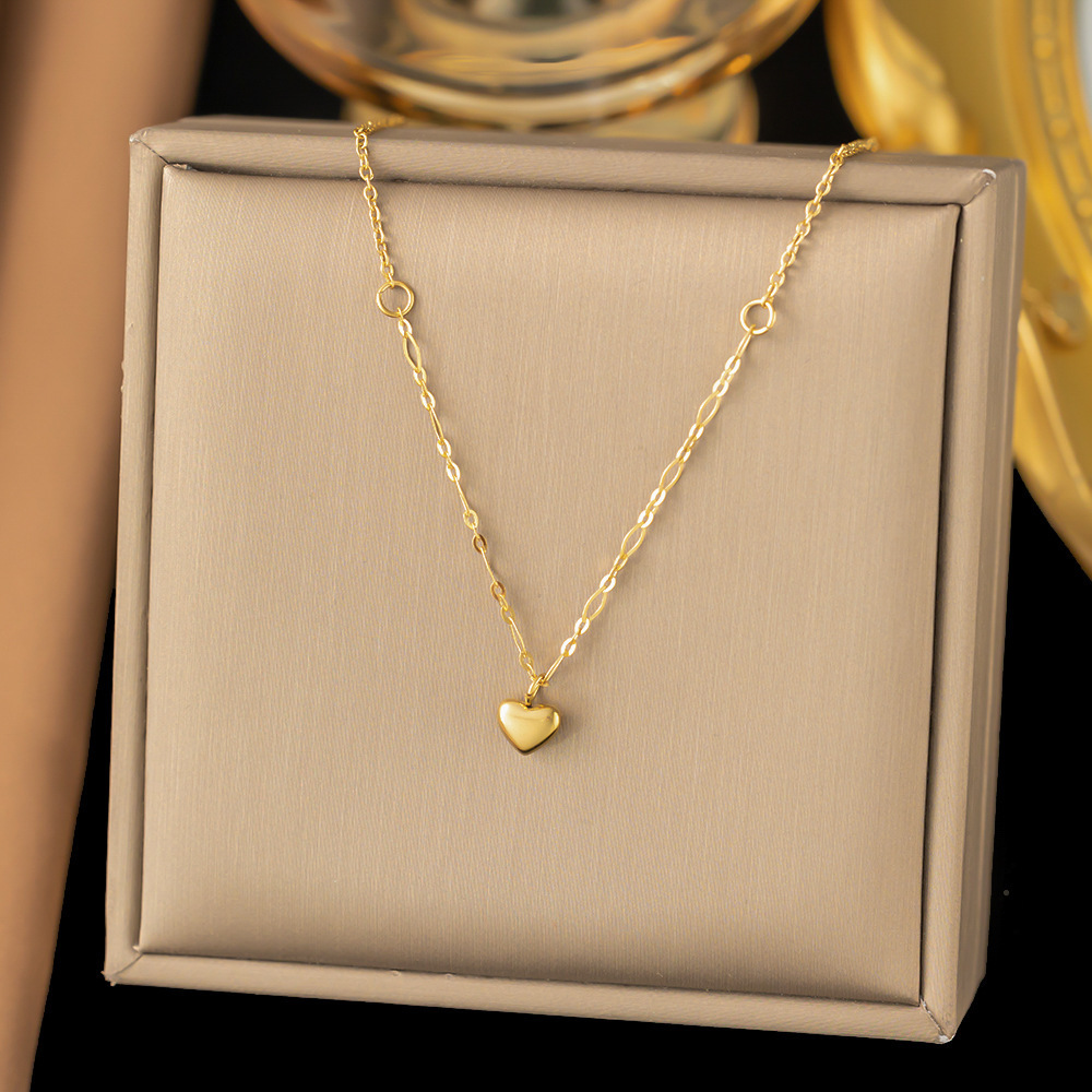 8. AH141 semplice collana amore oro