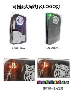 <strong>New</strong> Smooth Surface 3D Printed Logo Pure Transparent PC Protective Shell Case Cooling Gaming <strong>Controller</strong> Replacement - Product Image 6