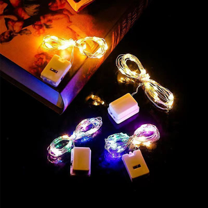 Batteria CR2032 1m 10 LED fata stringa di luce di natale caldo bianco fata stringa luce luci luci per esterni impermeabili - Product Image 1