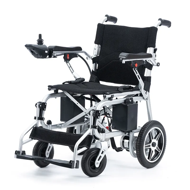 Silla de ruedas eléctrica económica con rendimiento de batería de 2*6Ah y funcionamiento suave para personas discapacitadas
