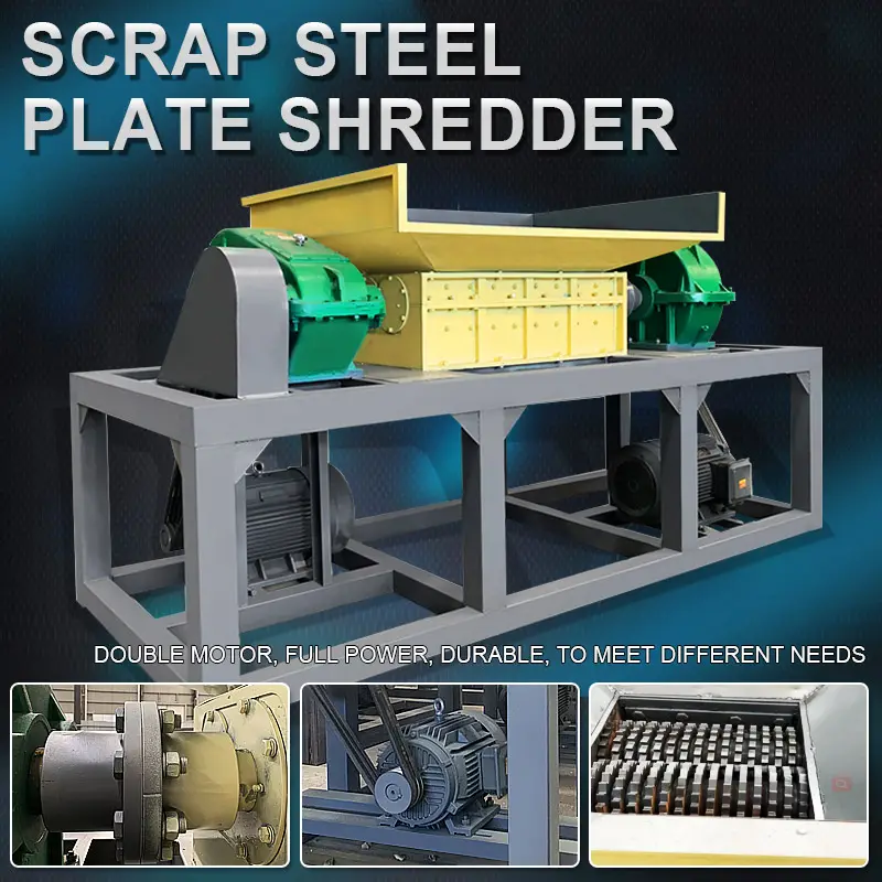 Bán buôn kim loại Shredder thép phế liệu shredders máy