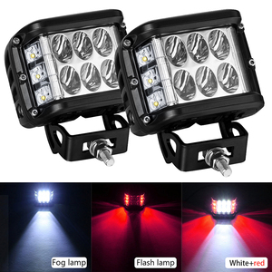 1pcs dually 4 inch 60W Cube Side Shooter LED làm việc ánh sáng nhấp nháy lái xe cho off-road xe tải máy kéo SUV ATV 4WD thuyền 4x4 - Product Image 5