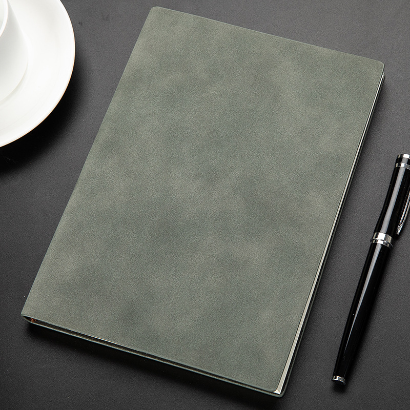 3025-cuaderno verde oscuro-bolígrafo no incluido