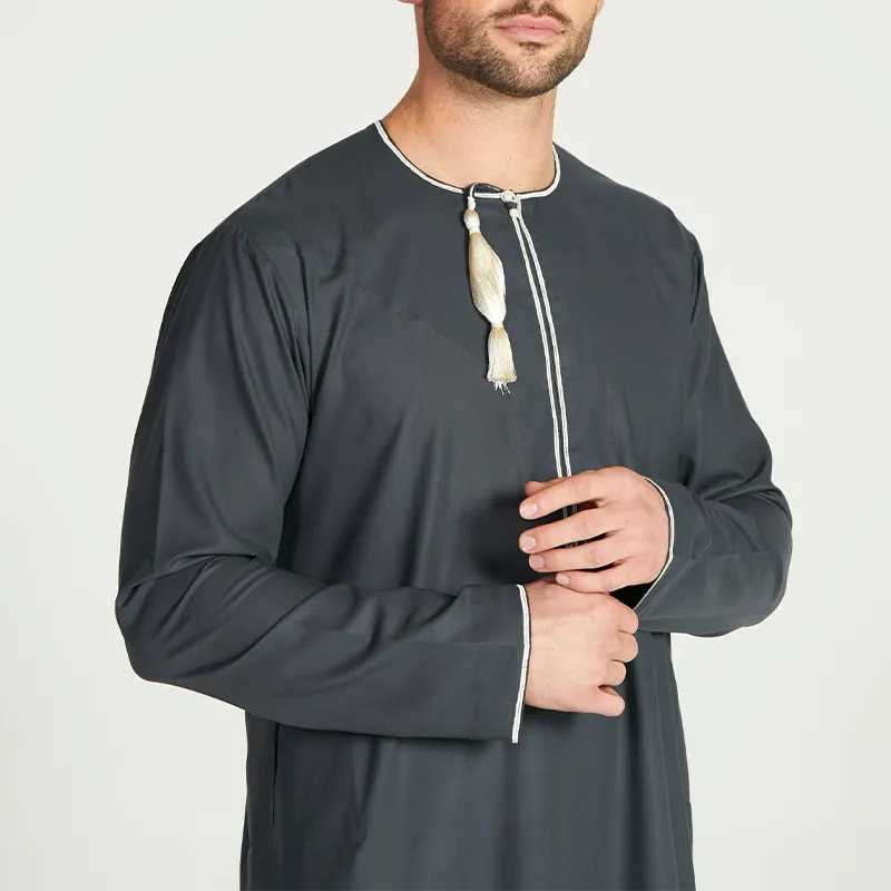 Eid con capucha Turquía Kaftan ropa islámica caftán árabe medio disfraces bata Dubai Arabia Abaya hombres musulmanes Jubba Thobe vestido