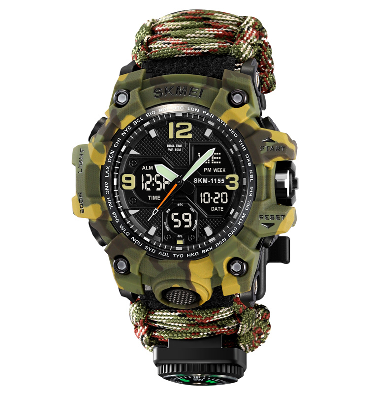 Sangle corde camo-parapluie vert